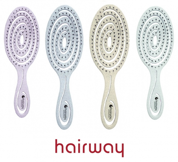 Щетки Hairway ECO Wheat (8 рядов/20см/овальные), в ассортименте