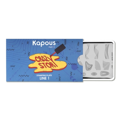 Пластина для стемпинга «Crazy story»  Line 1, Kapous Nails