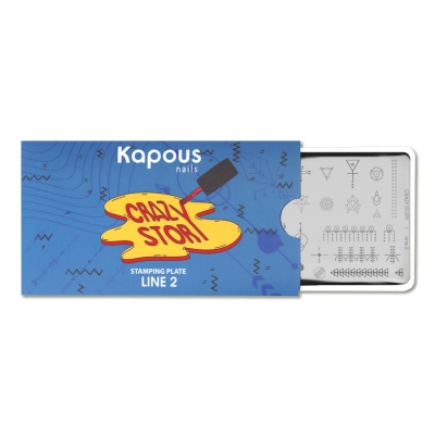 Пластина для стемпинга «Crazy story»  Line 2, Kapous Nails