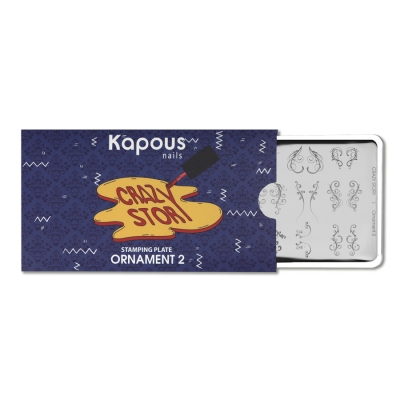 Пластина для стемпинга «Crazy story»  Ornament 2, Kapous Nails