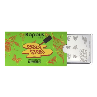 Пластина для стемпинга «Crazy story» Butterfly, Kapous Nails